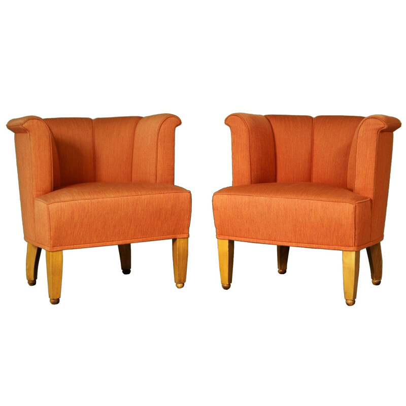 Pair of vintage Alleegasse easy chairs by Josef Hoffmann for Wittmann, 1990s