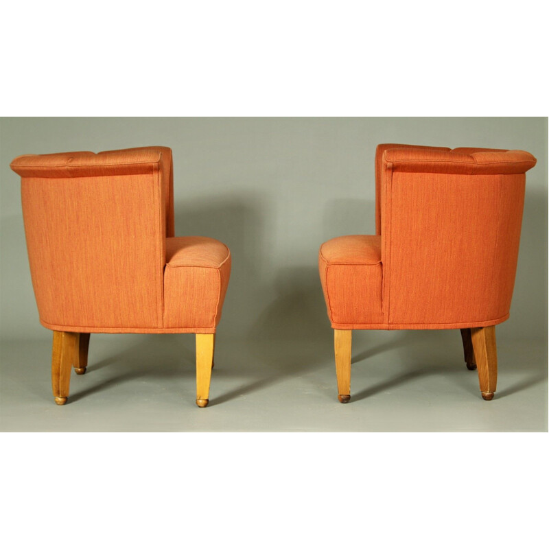 Pair of vintage Alleegasse easy chairs by Josef Hoffmann for Wittmann, 1990s