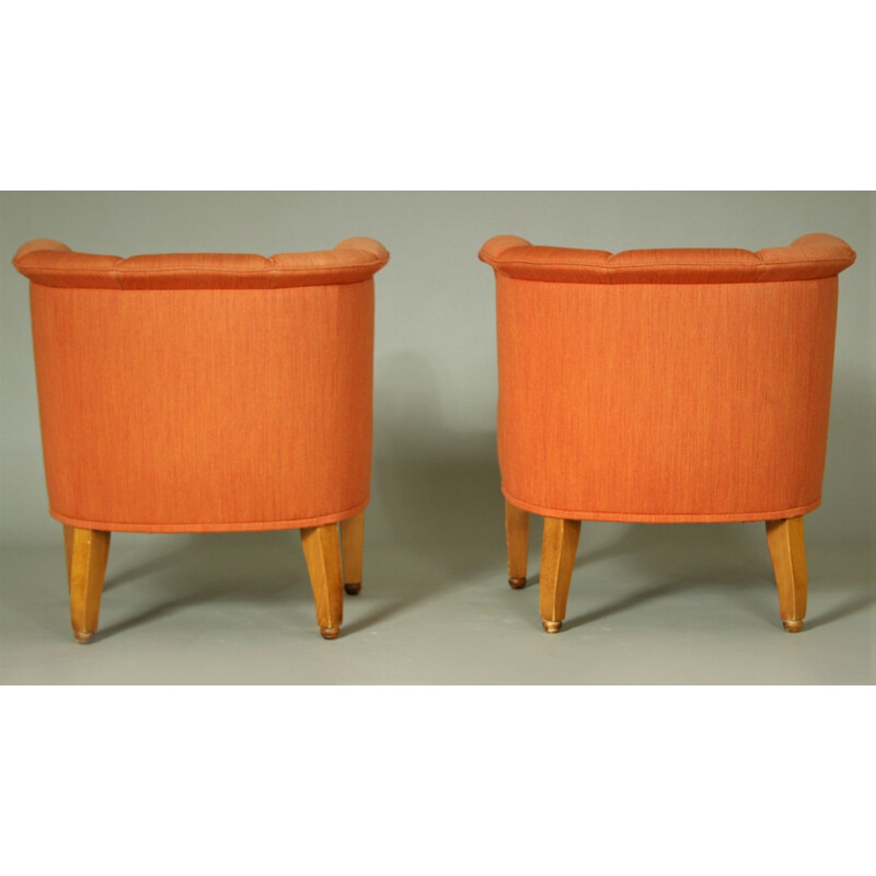 Pair of vintage Alleegasse easy chairs by Josef Hoffmann for Wittmann, 1990s