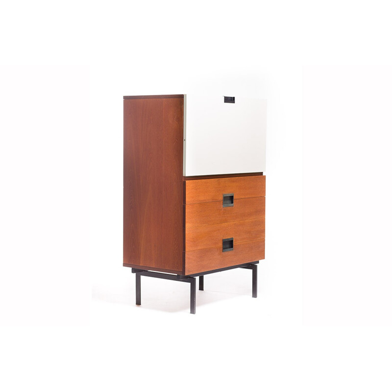 Dutch Pastoe "CU07" secretary in teak, Cees BRAAKMAN - 1950s