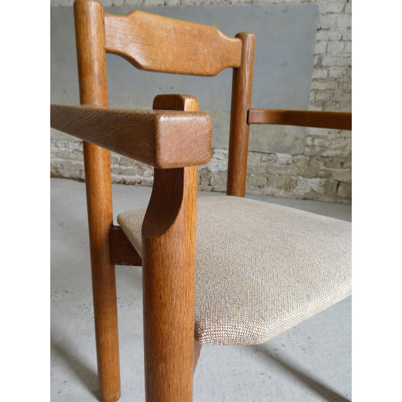 Paire de fauteuils bridge vintage de Guillerme et Chambron pour Votre Maison