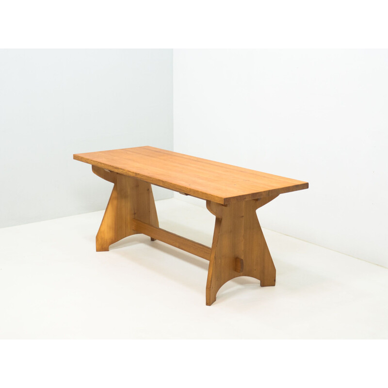 Ensemble de salle à manger vintage en pin par Jacob Kielland-Brandt pour I. Christiansen, Danemark 1960