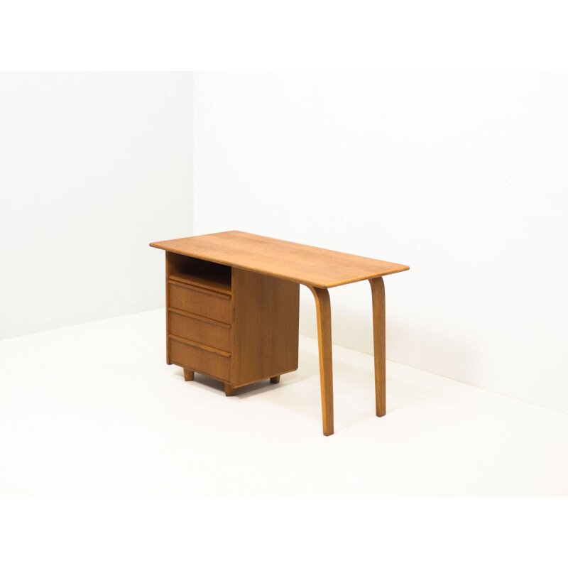 Vintage EE02 oak desk by Cees Braakman, 1952