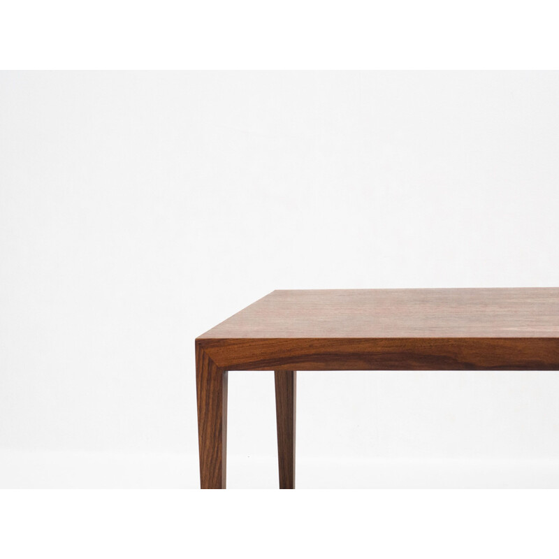 Mesa de café Vintage Rosewood de Severin Hansen para Haslev Møbelsnedkeri, Dinamarca