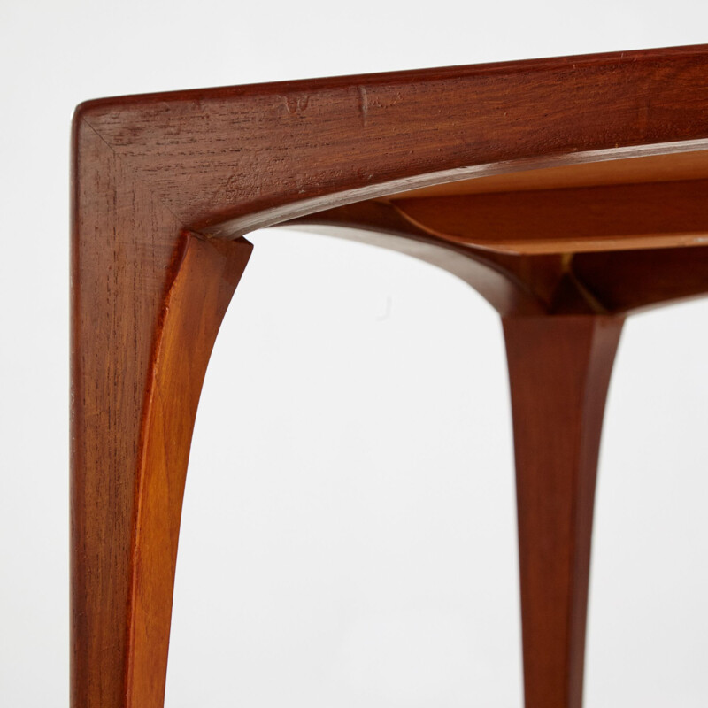 Vintage solid teak coffee table model 165 by Erling Torvits, Denmark
