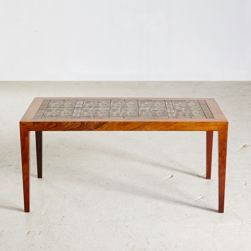 Table basse vintage en palissandre de Severin Hansen, 1960