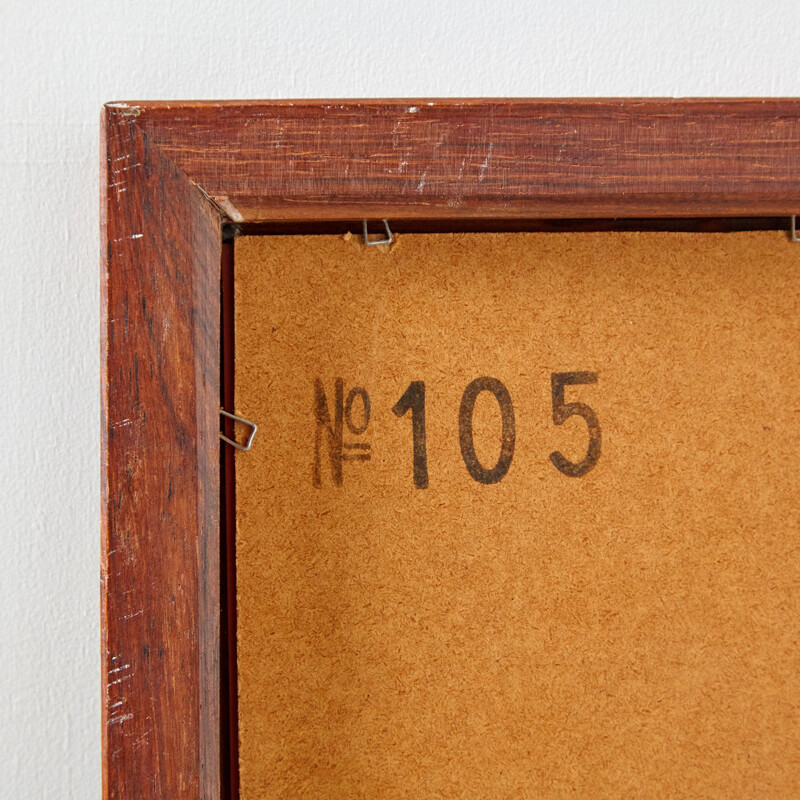 Model 105 vintage rosewood framed mirror by Aksel Kjersgaard, Denmark