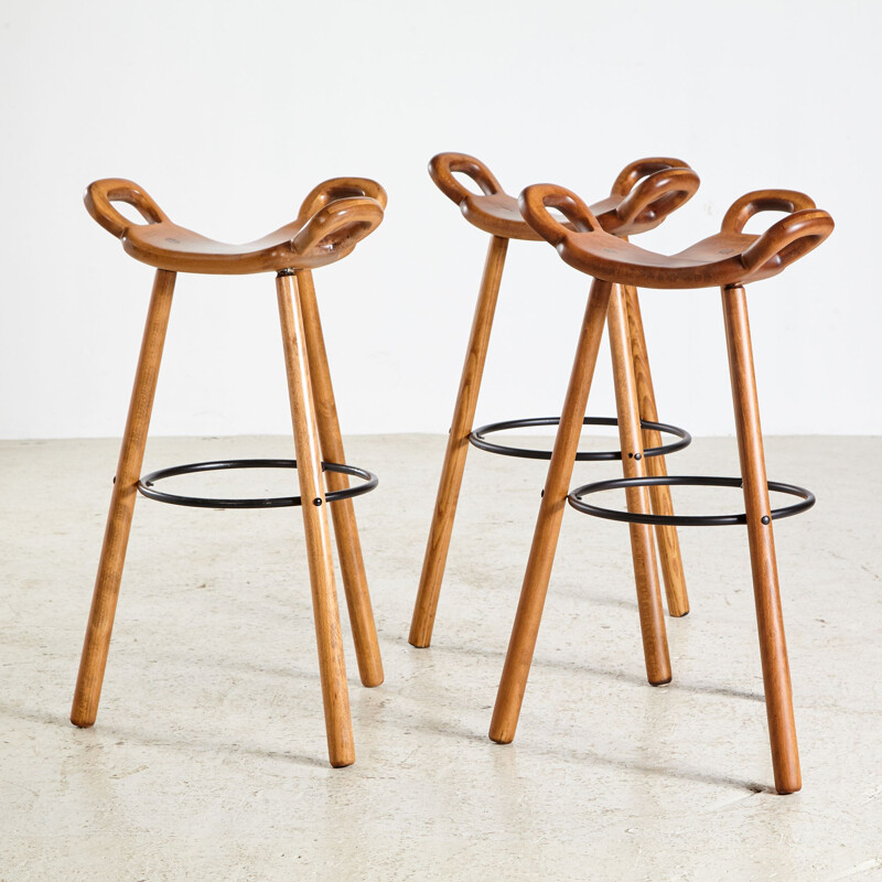 Swedish vintage bar stool by Carl Malmsten, 1950s