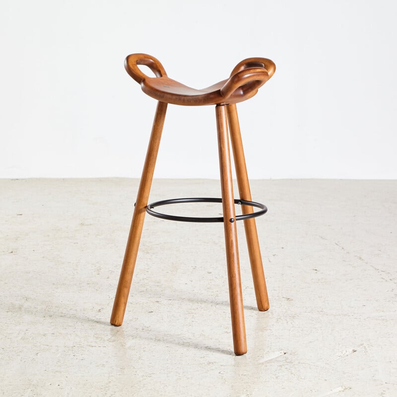Swedish vintage bar stool by Carl Malmsten, 1950s