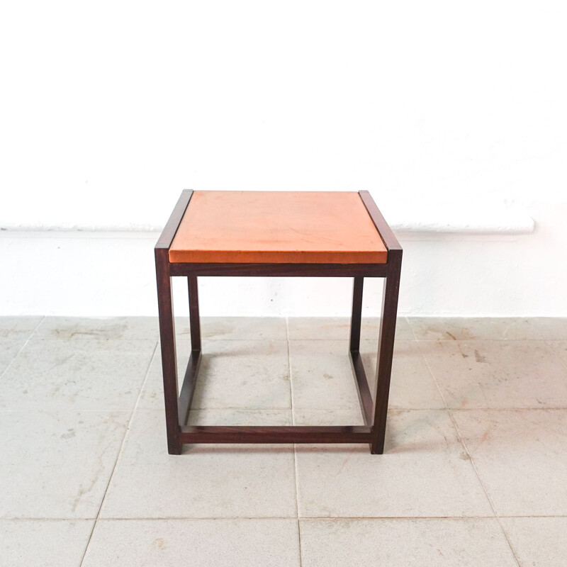 Table d'appoint vintage Cubox'4 par António Garcia pour Móveis Sousa Braga, Portugal 1970