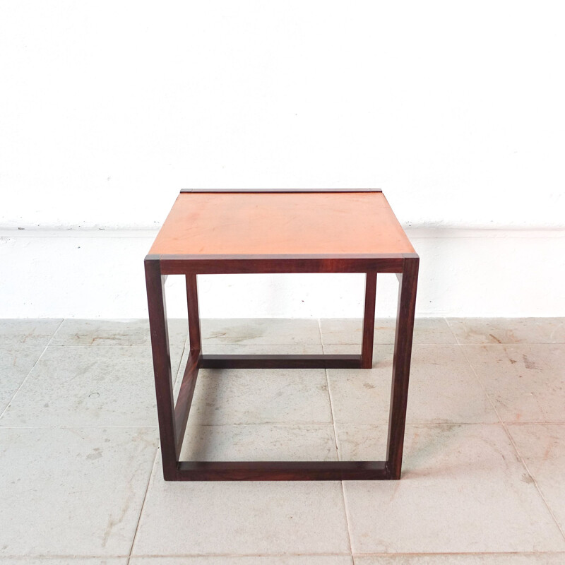 Table d'appoint vintage Cubox'4 par António Garcia pour Móveis Sousa Braga, Portugal 1970