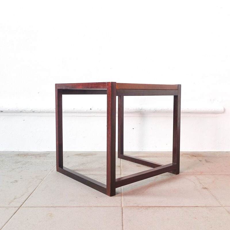 Cubox'4 vintage side table by António Garcia for Móveis Sousa Braga, Portugal 1970s