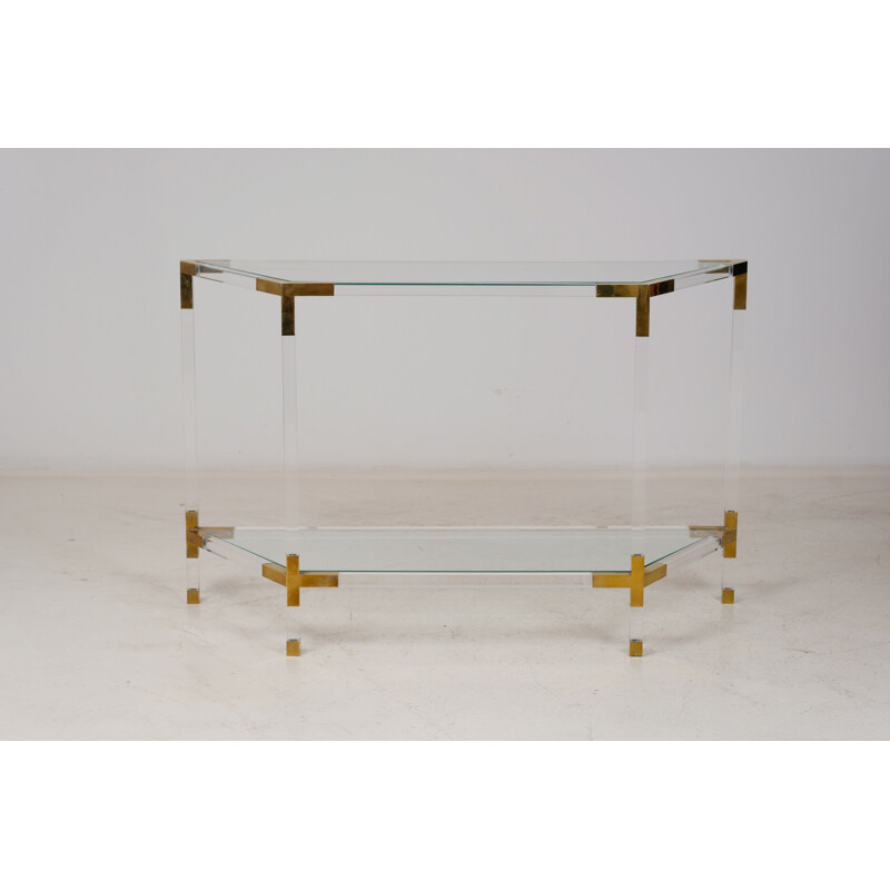 Vintage Plexiglas console from Maison Jansen, 1960s