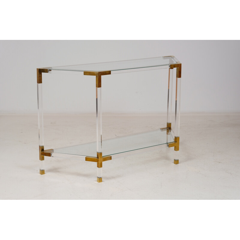 Vintage Plexiglas console from Maison Jansen, 1960s