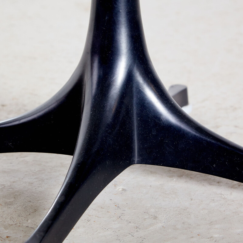 Vintage black powder coated aluminum coffee table model 5452 by George Nelson for Vitra, 1954