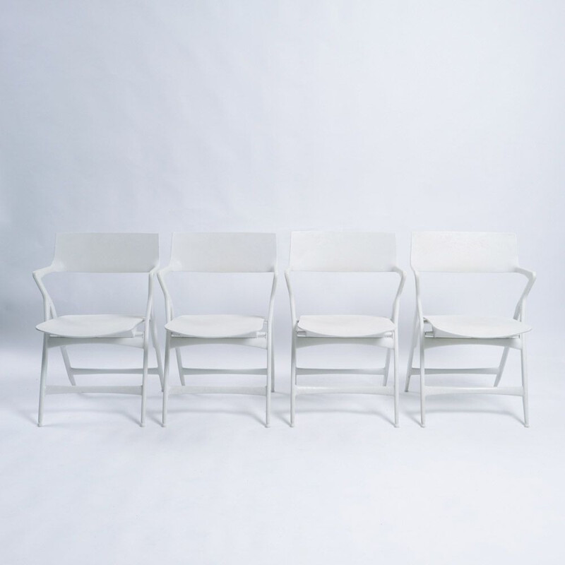 Ensemble de 4 chaises pliantes vintage de Kartell