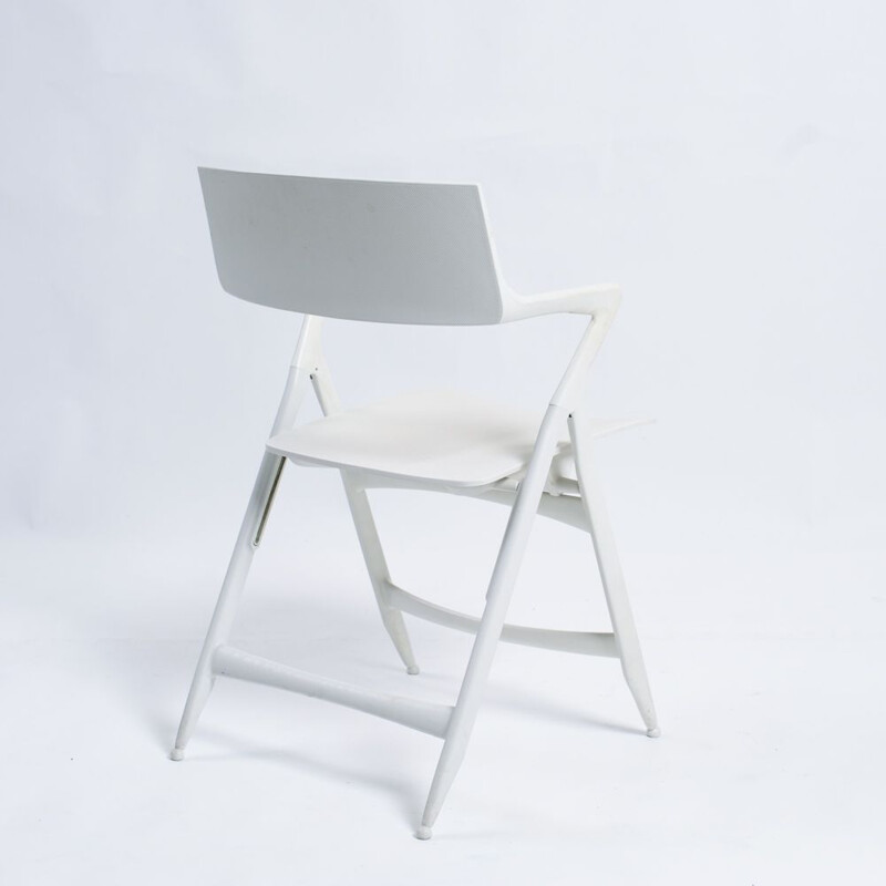 Set of 4 vintage folding chairs by Kartell