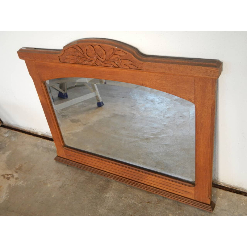 Vintage oak mirror, 1920