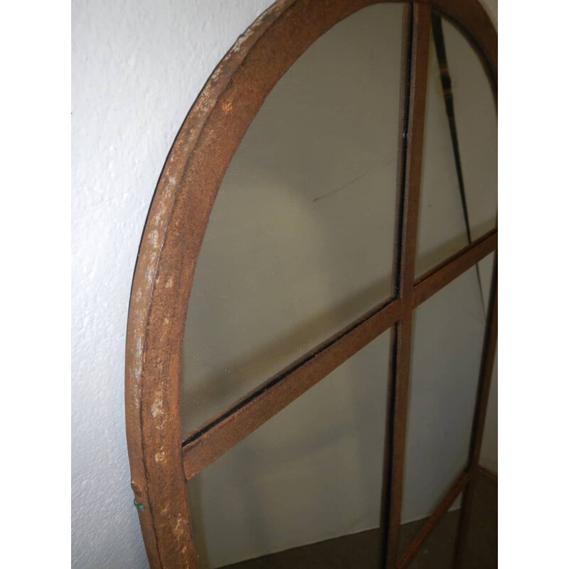 Vintage wrought iron mirror, 1920