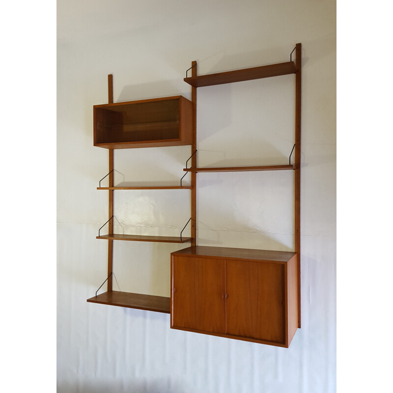 Modular teak shelving system, Poul CADOVIUS - 1960s