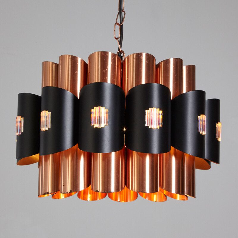 Danish copper vintage pendant lamp