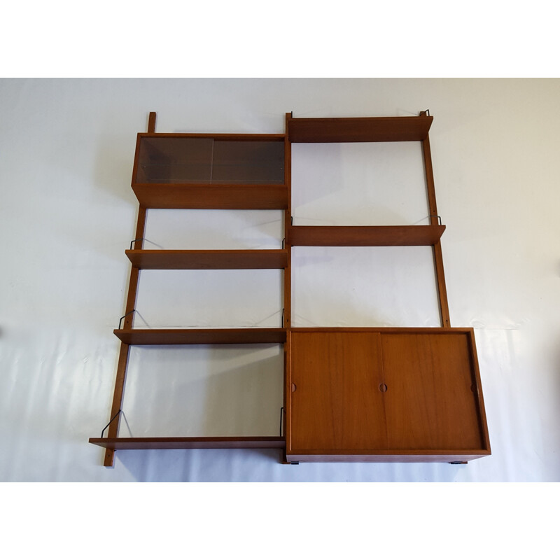 Modular teak shelving system, Poul CADOVIUS - 1960s