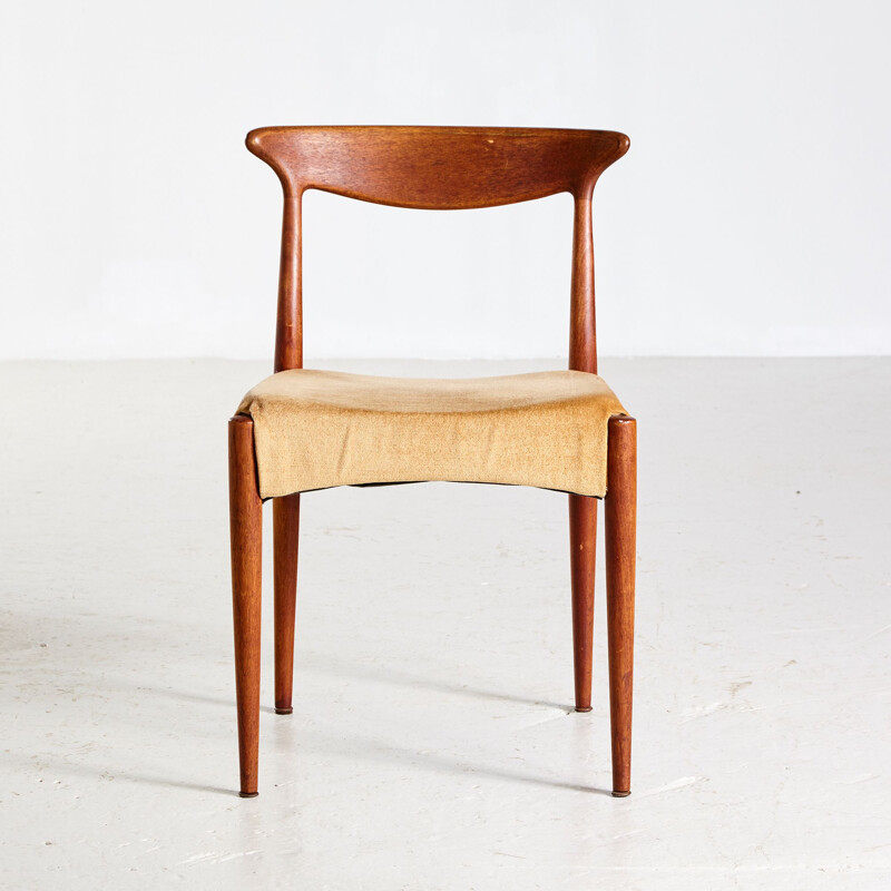 Set of 4 vintage teak dining chairs by Arne Hovmand Olsen for Mogens Kold, 1960s