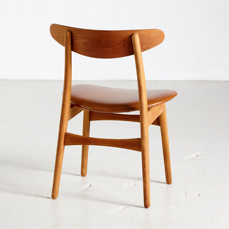 Set of 5 vintage CH30 teak dining chairs by Hans J. Wegner for Carl Hansen & SØN