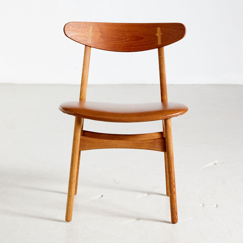 Set of 5 vintage CH30 teak dining chairs by Hans J. Wegner for Carl Hansen & SØN