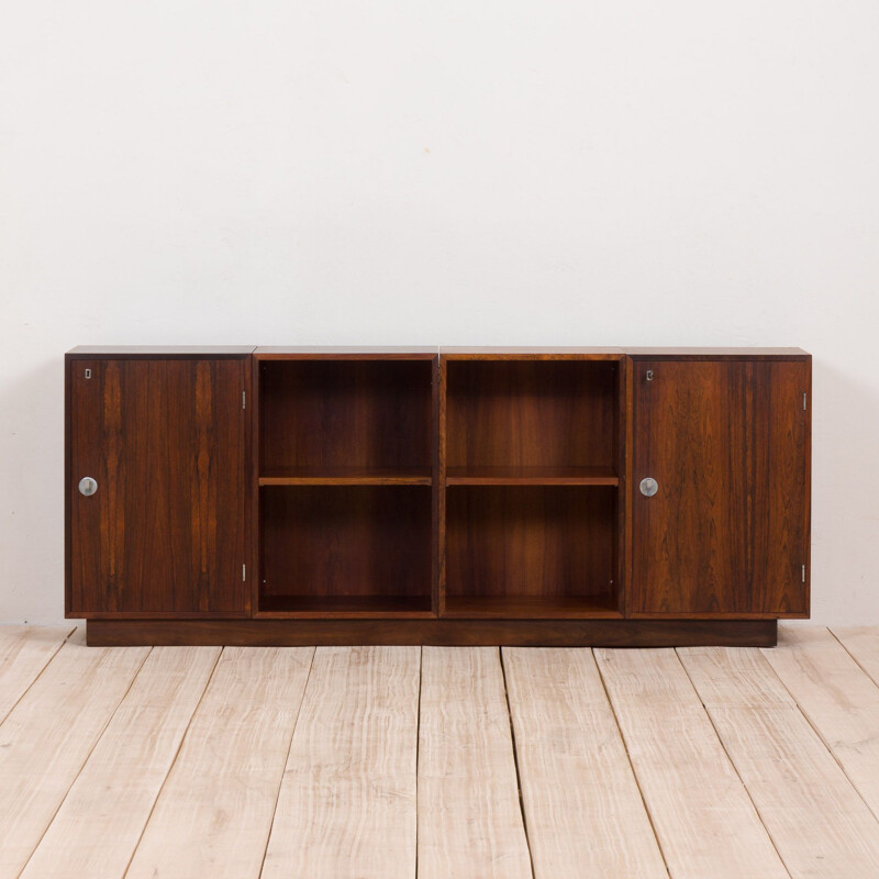 Vintage modular cabinet rosewood sideboard by Finn Juhl Diplomat, Denmark, 1960s