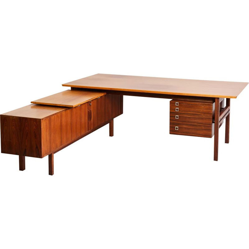 Rosewood vintage executive desk by Arne Vodder