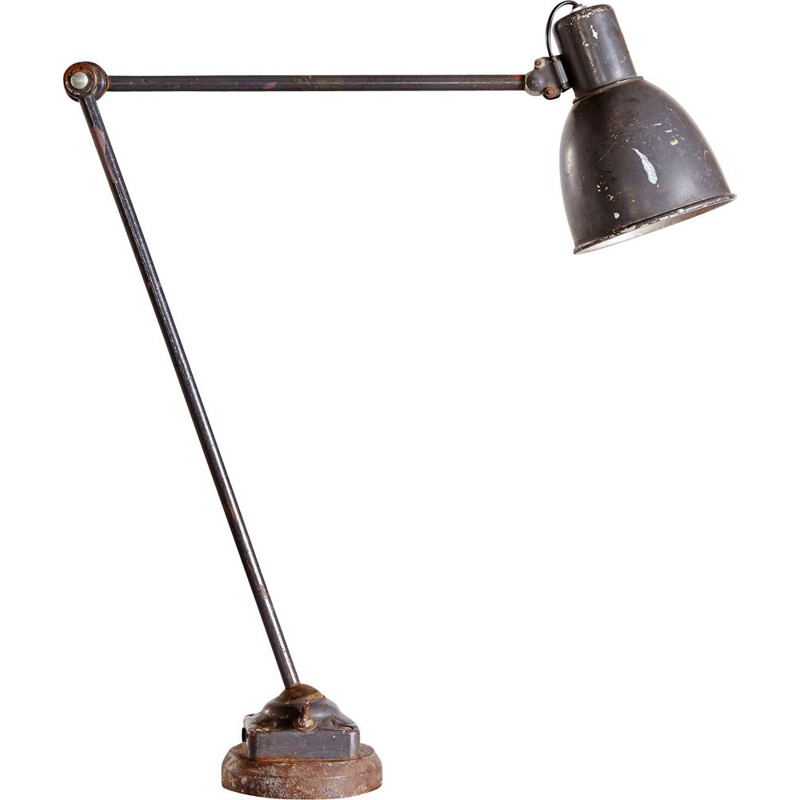 Mid century adjustable workshop lamp
