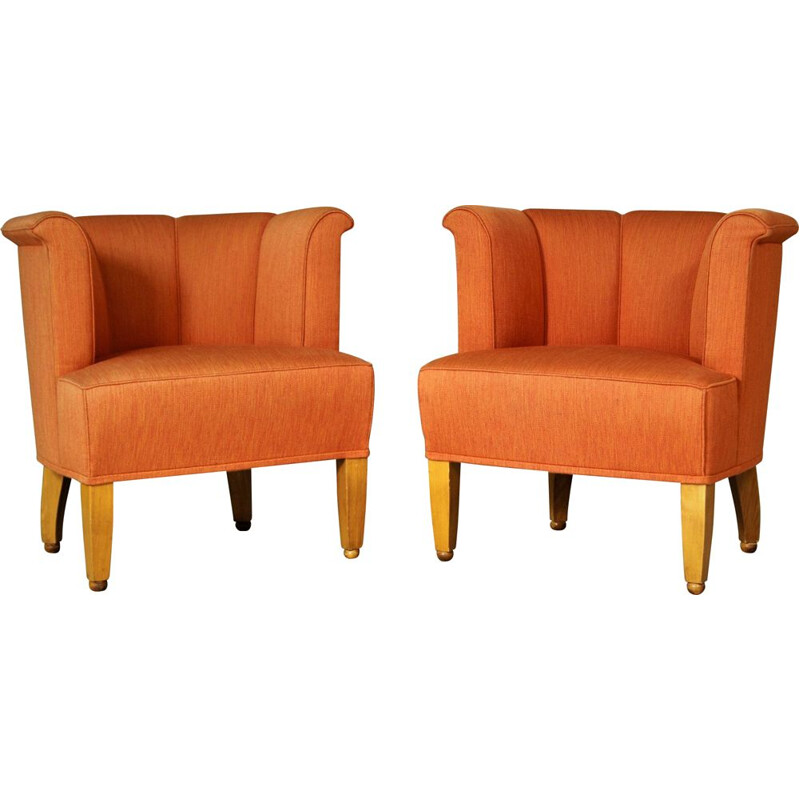 Pair of vintage Alleegasse easy chairs by Josef Hoffmann for Wittmann, 1990s