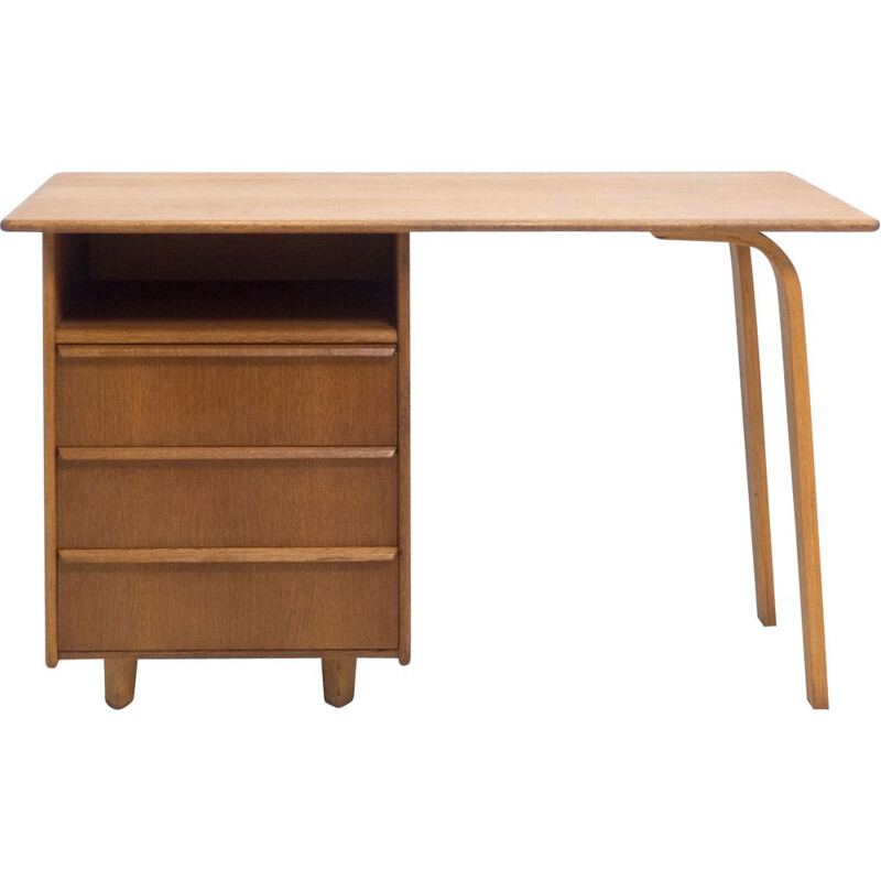 Vintage EE02 oak desk by Cees Braakman, 1952