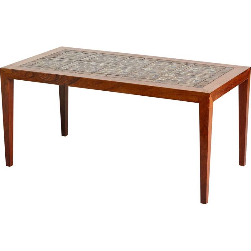 Mid century rosewood coffee table by Severin Hansen, 1960s
