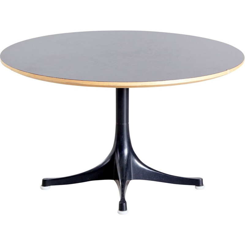 Mesa de café em pó preto vintage, modelo 5452 por George Nelson para Vitra, 1954