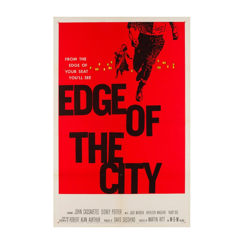 "Edge of the City" film poster, Saul BASS - 1957