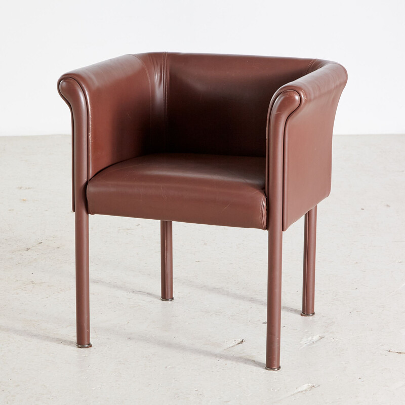 Leather vintage armchair by Antonio Citterio for Moroso, Italy