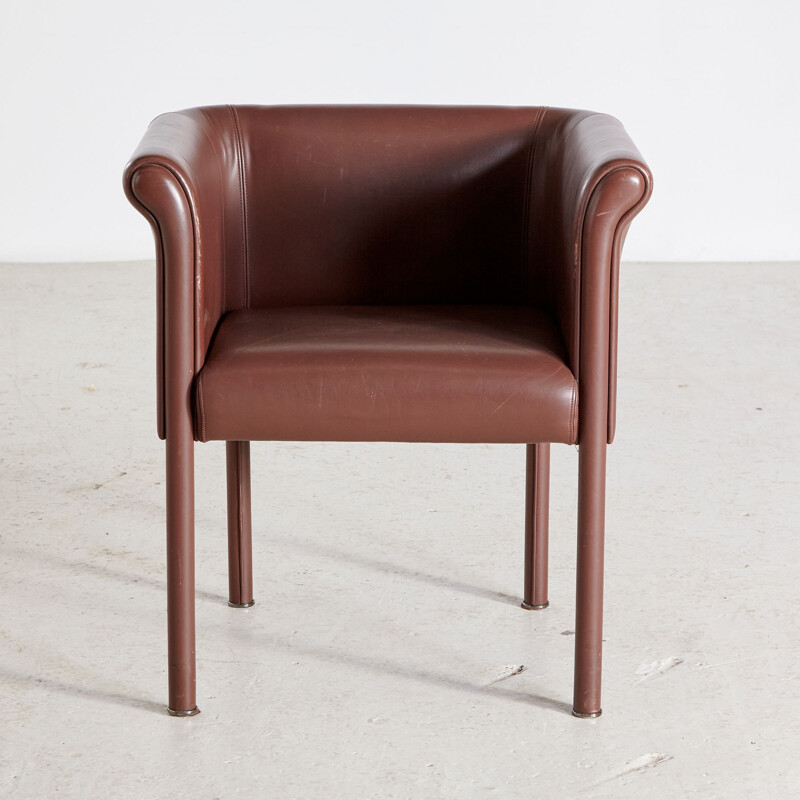 Leather vintage armchair by Antonio Citterio for Moroso, Italy