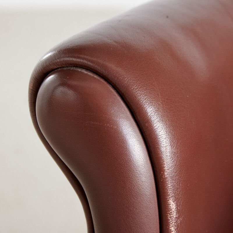 Leather vintage armchair by Antonio Citterio for Moroso, Italy