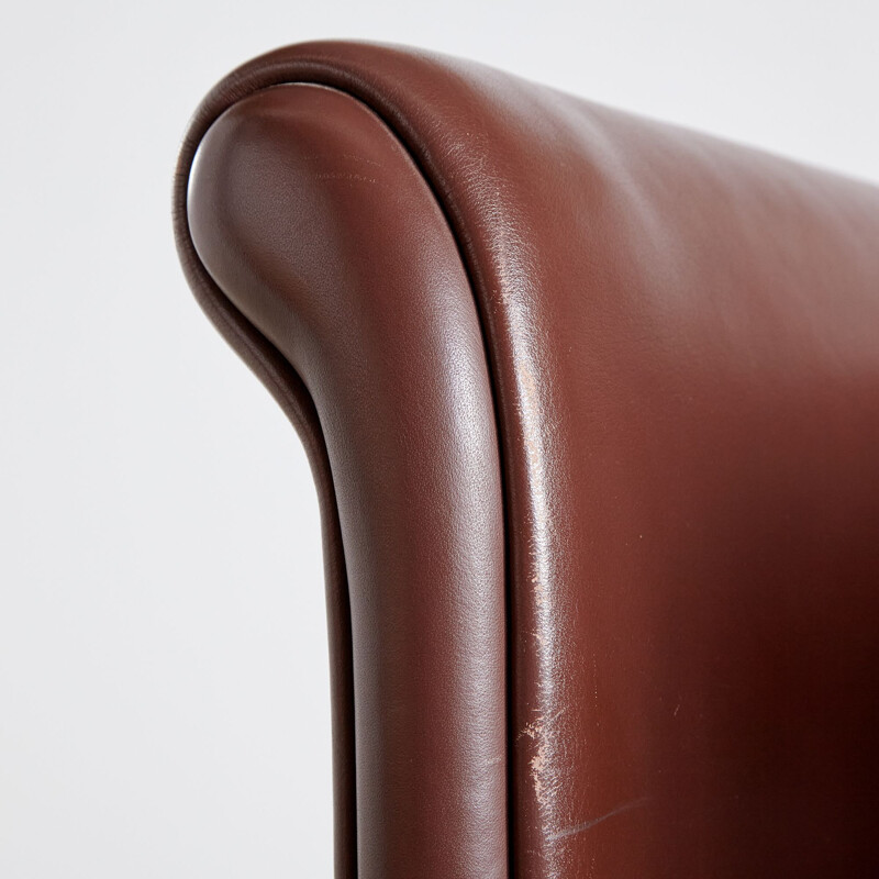 Leather vintage armchair by Antonio Citterio for Moroso, Italy