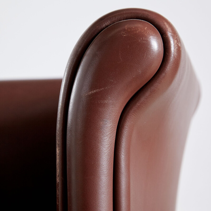 Leather vintage armchair by Antonio Citterio for Moroso, Italy