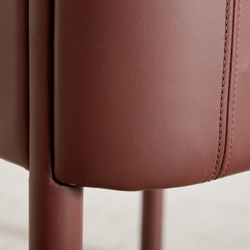 Leather vintage armchair by Antonio Citterio for Moroso, Italy