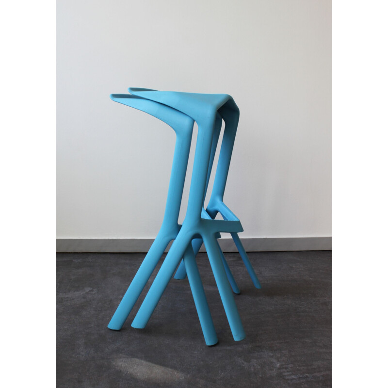 Mid-century pair of Muira bar stools by Konstantin Grcic for Plank, 2005