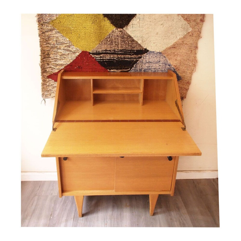 Vintage teak secretary, Scandinavian 1960