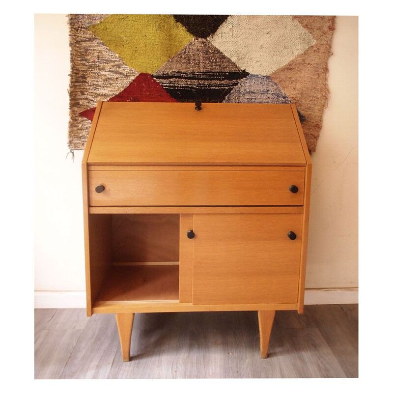 Vintage teak secretary, Scandinavian 1960