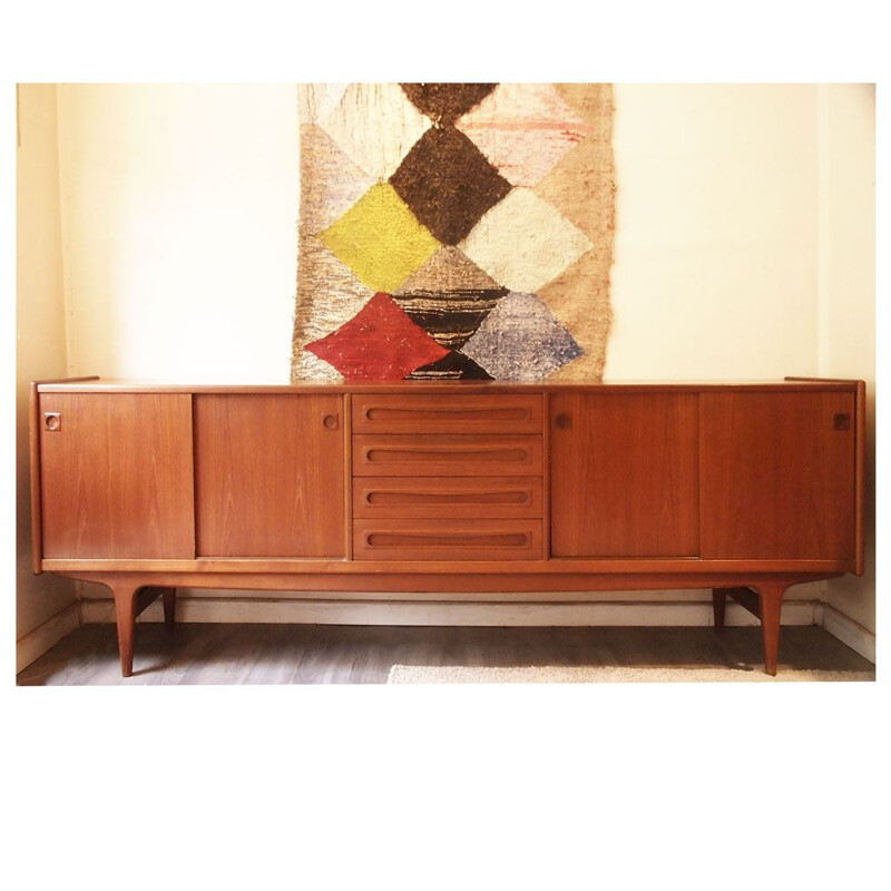 Vintage teak sideboard by Johannes Andersen, Scandinavian 1960s