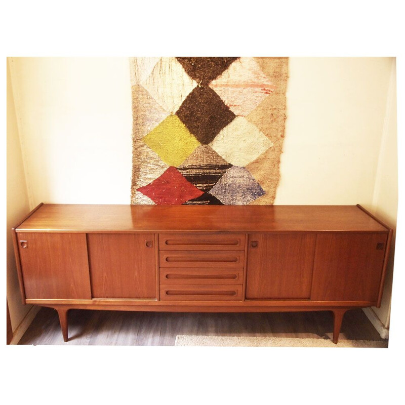 Vintage teak sideboard by Johannes Andersen, Scandinavian 1960s