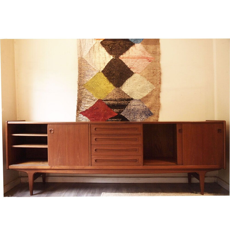 Vintage teak sideboard by Johannes Andersen, Scandinavian 1960s