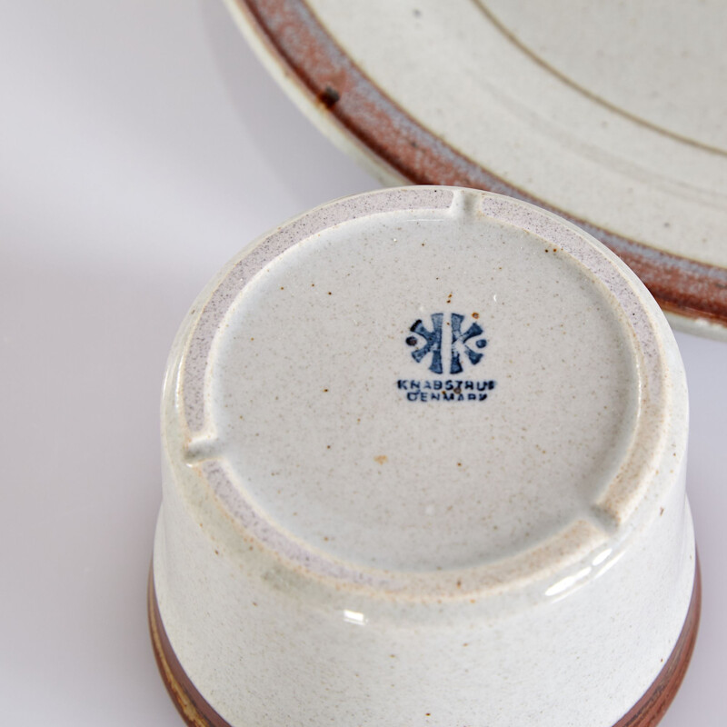 Vintage ceramic set by Knabstrup Studio, Danish